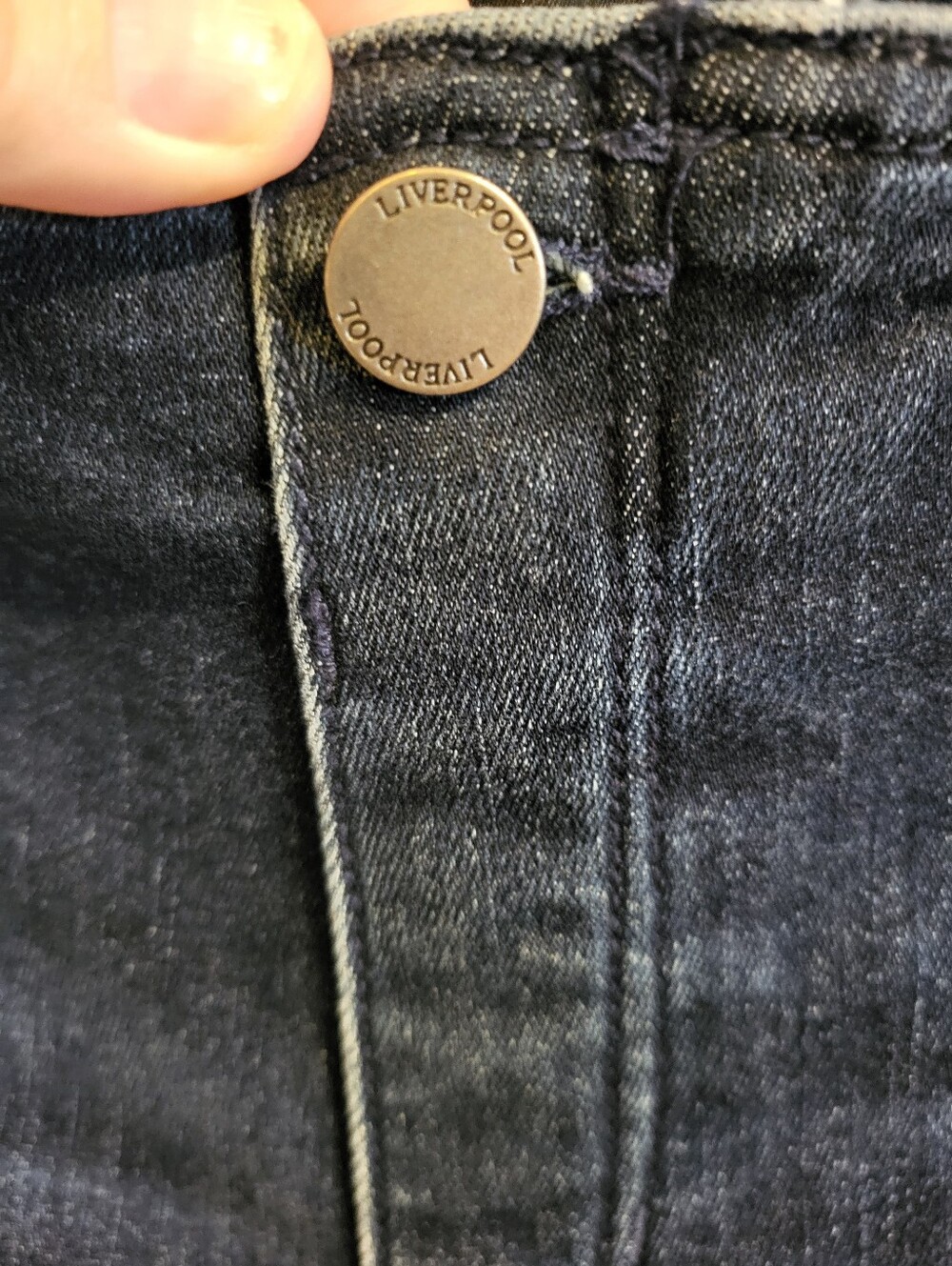Liverpool Gia Glider Slim Fit Dark Blue Pull On Jeans. Size 6/28 Petite - Picture 12 of 15